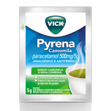 Vick Pyrena Chá Camomila e Erva Cidreira Sachê de 5g