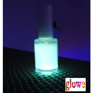 Esmalte cor Branco Fantasma fosforescente Glowe