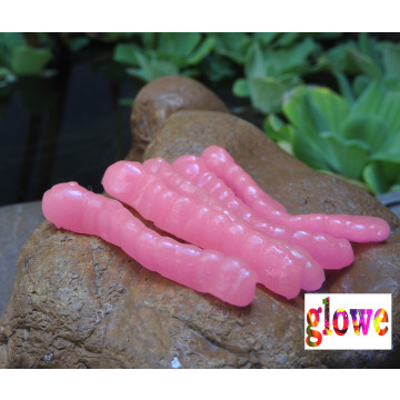 Isca Artificial minhoca fosforescente Glowe