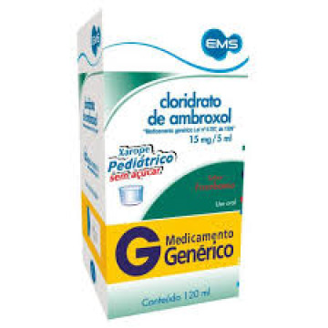 Ambroxol Xarope Infantil 15mg/mL 120mL Genérico EMS