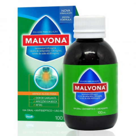 Malvona Antisséptico Solução Tópica 100mL