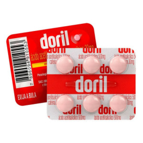 Doril 500mg/30mg c/ 6 Comprimidos